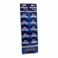 GİLLETTE BLUE3 SAPLI JİLET KARTELALI ( 10PCS )*1X12 GİLLETTE BLUE3 SAPLI JİLET KARTELALI ( 10PCS )*1X12