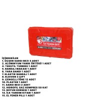 ASR-5014 ( KÜÇÜK ) İLK YARDIM SETİ (FIRST AID KIT) PLS.ÇANTALI*24