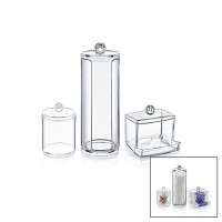 BLACKSTONE KRC-011 (3PCS) (DİSK) MAKYAJ ORGANİZER SETİ (MİKA KRİSTAL PLS.) (KULAK ÇUBUK PAMUKLU & MAKYAJ PAMUK & MENDİL)*24