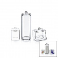 BLACKSTONE KRC-011 (3PCS) (DİSK) MAKYAJ ORGANİZER SETİ (MİKA KRİSTAL PLS.) (KULAK ÇUBUK PAMUKLU & MAKYAJ PAMUK & MENDİL)*24