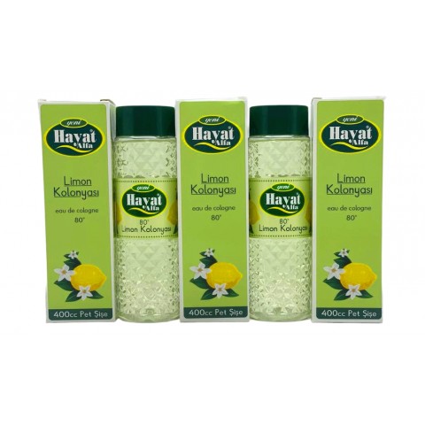 HAYAT ( KUTULU ) ( 400CC ) ( LİMON ) KOLONYA*12X4