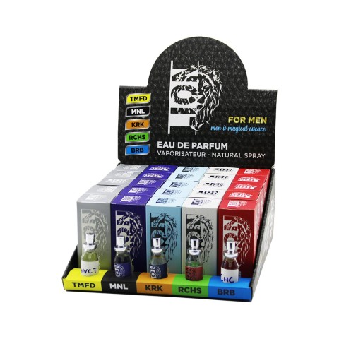 LION FOR MEN ( BAY ) ( EAU DE ) EDİT PARFÜM CAM ŞİŞE SPREY 100ML ( MİX= INCVT-ABC-SVG-LCST-CHC )*25X3