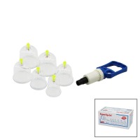 KRT-1012 ( 6PCS ) HACAMAT KUPA MASAJ SETİ ( POMPA: 1AD + NO-7: 2AD & NO-6: 2AD & NO-5: 1AD & NO-4: 1AD ) MİKA KRİSTAL PLS.*40