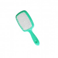 XING YUAN DMR-4911-8586 ( DİKDÖRTGEN ) SAÇ FIRÇASI & TARAK ( RENKLİ PLASTİK & KISA SAPLI ) ( DELİKLİ FIRÇA TABANI )*24X10