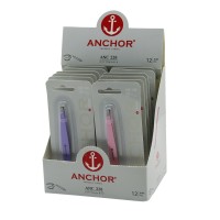 ANCHOR ANC-228 ( RENKLİ METAL ) ( 2İN1 ) CIMBIZ ( MİNİ TARAK UÇLU )*12X40