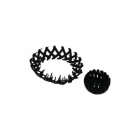 MUJGAN MJGN-823 ( KUŞ YUVASI MODEL ) ( AKORDİYON ) ( AÇ-KAPA=SIKIŞTIRMALI ) ( SİYAH PLASTİK ) SAÇ TOKASI ( TOPUZ YAPMA )*12X91