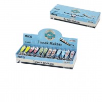 İBİCO İ15-005 ( KÜÇÜK & RENKLİ DESENLİ ) TIRNAK MAKASI*24X50