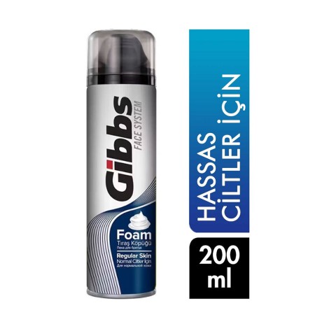 GİBBS ( REGULAR SKİN ) TRAŞ KÖPÜK 200ML*6X4