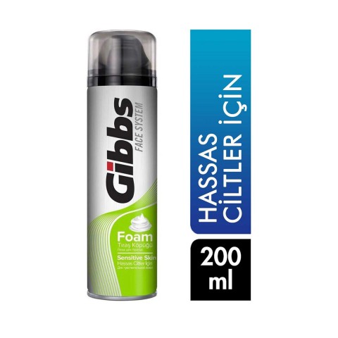 GİBBS ( SENSİTİVE SKİN ) TRAŞ KÖPÜK 200ML*6X4