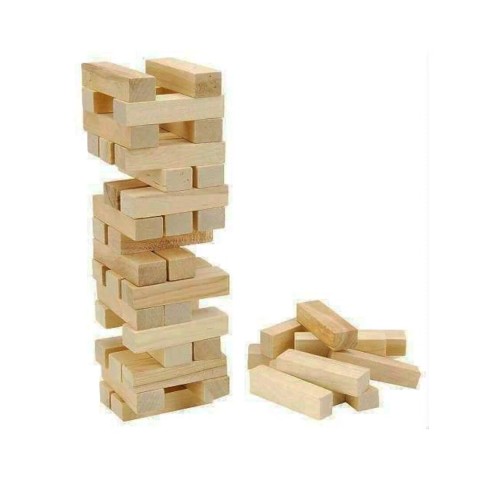 TOWER BALANCE HED-023 ( 54PCS ) (DOĞAL AHŞAP) DENGE OYUNU (JENGA & GRADİTİ) (HIZ & DİKKAT & REFLEKS OYUNU) (+3 YAŞ) (ZEKA GELİŞİMİNİ DESTEKLER)*25