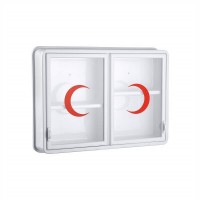 ÇELİK AYNA-156 ( CAM ) ( 2 KAPAKLI ) ECZA DOLABI*10