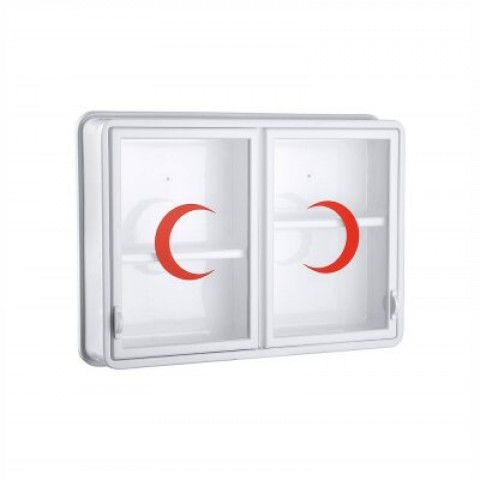 ÇELİK AYNA-156 ( CAM ) ( 2 KAPAKLI ) ECZA DOLABI*10