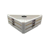 OM-2013-0695-ÇELİKAYNA ACERO-20397 ( BEYAZ ) ( ÜÇGEN ( ÇUKUR ) PRATİK RAF ÜNİTESİ PLASTİK*8