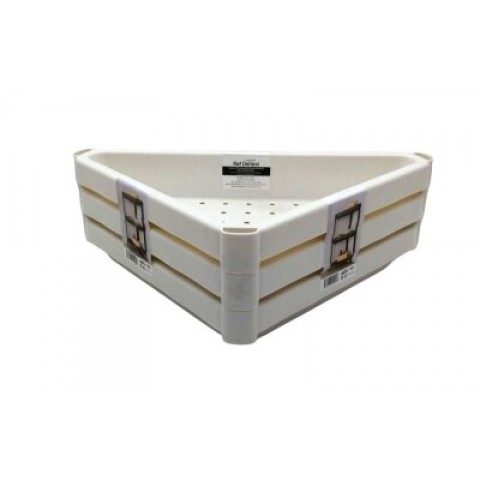 OM-2013-0695-ÇELİKAYNA ACERO-20397 ( BEYAZ ) ( ÜÇGEN ( ÇUKUR ) PRATİK RAF ÜNİTESİ PLASTİK*8