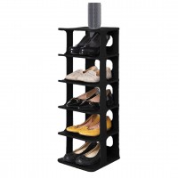 LUXURY SHOE RACK OM-0910-1023-0787 ( 5 KATLI ) ( SİYAH ) LÜKS PLASTİK AYAKKABILIK*8