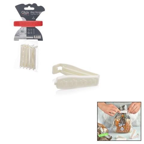 QLUX L-00364 ( 5PCS ) POŞET KLİPSİ SET ( PLASTİK )*50=K