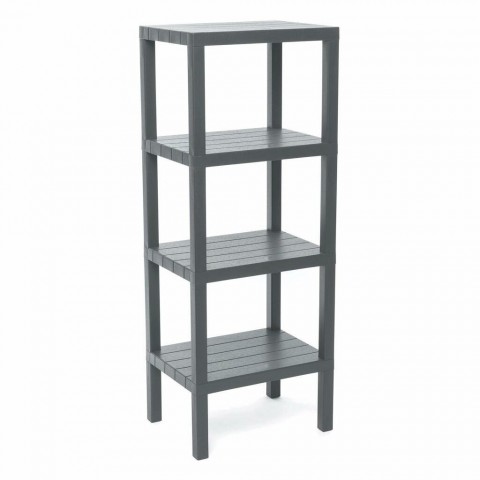 OMBEG OM-0220-2115-0114 ( 4 ( DÜZ ) RAFLI & GRİ ) MODÜLER ÜNİTE PLASTİK*6