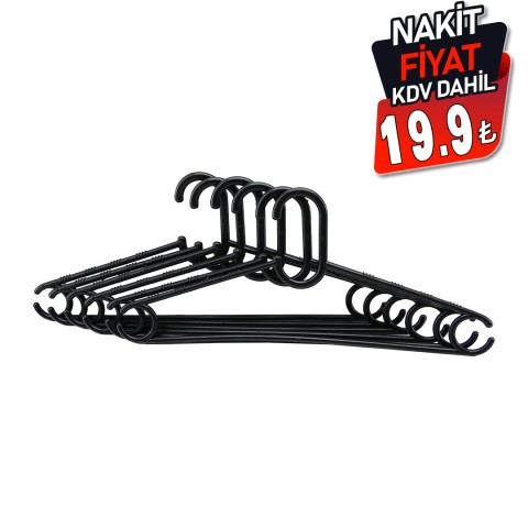 Pİ HOME Pİ-423 ( 6PCS ) PLASTİK ELBİSE ASKISI*24=K