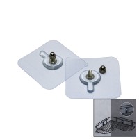 ENFA ENF-358 ( 4 PCS ) ( 10MM VİDALI ) ( ŞEFFAF PVC YAPIŞKANLI ) ASKI*20X50