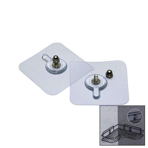 ENFA ENF-358 ( 4 PCS ) ( 10MM VİDALI ) ( ŞEFFAF PVC YAPIŞKANLI ) ASKI*20X50