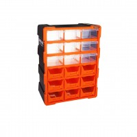 SUPER-BAG ASR-6011 ( 18Lİ ) ( 9 KAPALI+9 AÇIK ) MONOBLOK AVADANLIK ÇEKMECE SETİ (38.1X15.7X47.5CM)*4