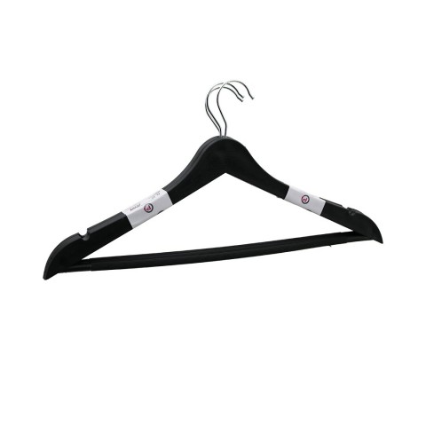 Pİ HOME Pİ-481 ( 3PCS ) NATURAL ( SERT PLASTİK ) ELBiSE ASKISI ( METAL BAŞLI )*24