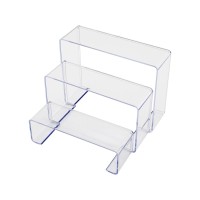 DOLLY Y-118  ( 3 BOY & BASAMAK ) ÜRÜN SUNUM TEŞHİR AYAK ( Y: 6-11.5-16.5CM ) ( DERiNLİK: 6.5CM ) ( EN: 19.5-20.5-21.5CM )*24