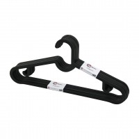 PİHOME Pİ-528 ( 10PCS ) ( SİYAH ) ( 2A SLİM ) ( PLASTİK ) ELBİSE ASKISI*36