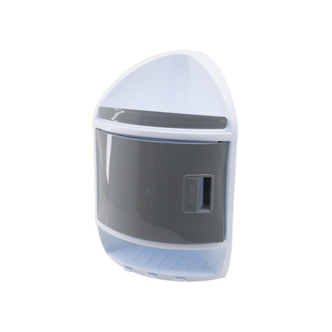 QLUX L-00708 ( PLUS ) ( ORTA KAT KAPAKLI ) ( 3 KATLI ) ( 3GEN ) ( 43X36X18X18CM ) BANYO KÖŞESİ ( PLASTİK ) ( VİDALI MONTAJ )*6=K