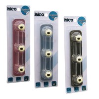 İBİCO İ17-005 ( 3 KOLLU= GOLD & NOKTALI TOP ) YAPIŞKANLI PLS. ASKI ( MİKA KRİSTAL ŞEFFAF RENKLİ TABAN ) ( 3.5KG.TAŞIMA )*12X14