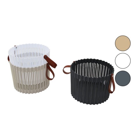 SUNPLAST SD-5511 (YUVARLAK) (8.5LT) FLEXION ÇOK AMAÇLI SEPET (RENKLİ PLS.) (SİLİKON KULP) (ÇAP:24CM & DERİNLİK:17.8CM)*12=K