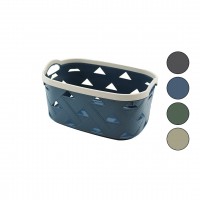 SUNPLAST SD-5004 ( NO-4 ) ( 5.8LT ) ÇOK AMAÇLI SEPET ( DERİ GÖRÜNÜM DESENLİ ) (RENKLİ PLASTİK) (ÇİFT DAHİLİ KULP)*24=K