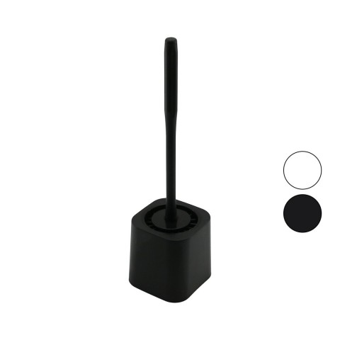 QLUX BSF-00978 ( SİLİKON ) WC & KLOZET FIRÇA SETİ ( PLASTİK SAP & HAZNE )*12=K