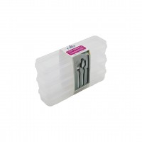 TİMEX TİM-195 (3PCS) (ŞEFFAF PLASTİK) ÇOK AMAÇLI ORGANİZER (KAPAKLI KUTU) (24X7X4.5CM) (KAŞIK-ÇATAL & KALEMLİK & KİŞ.BAKIM)*36=K