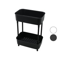 TİMEX TİM-992 ( 2 KATLI ) DÜZENLEYİCİ ORGANİZER ( PLASTİK RAF ÜNİTESİ ) ( 29.5 X 18 X 41.5CM ) ( MUTFAK & BANYO & ÇOK AMAÇLI )*6=K