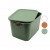BOXSIS OM-0664 ( 20LT ) ORGANİZER KAPAKLI KUTU ( RENKLİ PLASTİK ) ( YAN KULPLU ) ( 40 X 30 X 25CM )*12=K