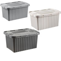 DÜNYA-20011-999 ( RENKLİ ) ( 18LT ) ÇİFT KAPAKLI & KUTU PLASTİK KİLİTLİ ( 296X435X219MM )*12=K