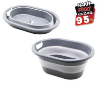 QLUX L-00959-2 ( NO-2 ) ( 18LT ) KATLANABİLİR SEPET*1