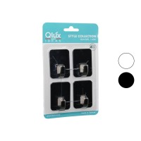 QLUX L-00951 ( 4PCS ) CLOUD ASKI NO-2 ( SİYAH & BEYAZ PLASTİK ) ( YAPIŞKANLI MONTAJ )*50