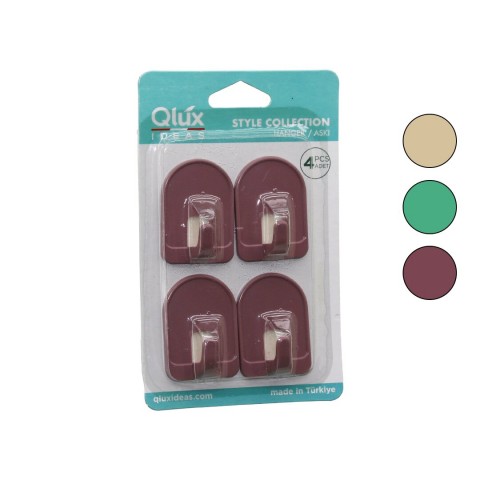 QLUX L-00953 ( 4PCS ) DOME ASKI NO-1 ( REKLİ PLASTİK ) ( YAPIŞKANLI MONTAJ )*80