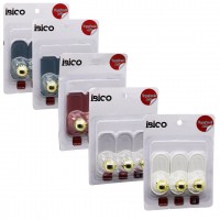 İBİCO İ17-021 ( 3PCS TEKLİ = GOLD & TOP UCLU ) YAPIŞKANLI PLS. ASKI ( MİKA KRİSTAL ŞEFFAF RENKLİ TABAN ) ( 2KG.TAŞIMA )*12X14