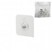 İBİCO İ17-024 ( 10PCS ) ASKI ( TEK DÜĞME=MİKA KRİSTAL PLASTİK ) ASKI ( ŞEFFAF PVC YAPIŞKANLI MONTAJ )*25X12