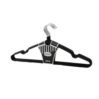 YAKUT ( SİYAH ) ( 10PCS ) ( SİLİKON KAPLAMALI ) METAL ELBİSE ASKISI*50