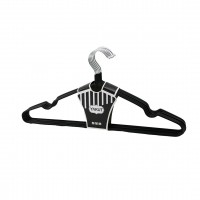 YAKUT ( SİYAH ) ( 10PCS ) ( SİLİKON KAPLAMALI ) METAL ELBİSE ASKISI*50