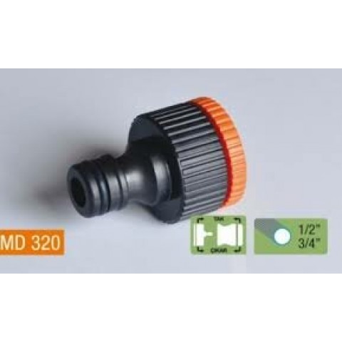 MEDALYAN MD-320 ( DİŞİ 1/2-3/4 ) MUSLUK BAĞLANTI ADAPTÖRÜ*100X12