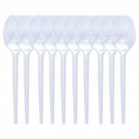 PRATİKON PR-1142 ( ŞEFFAF ) PLASTİK KAŞIK ( 10PCS )*50=K