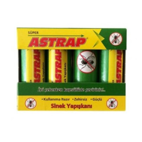 ASTRAP ( 4PCS ) KAPSÜL SİNEK YAPIŞKANI ( SİNEK & GÜVE & S.SİNEK & UÇAN TÜM HAŞERELER )*24X12