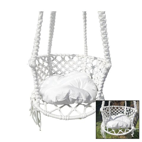 İPEK HAMAK ( DAVUL SALINCAK ) ( MİNDERLİ ) ( ÇAP:60CM ) ( 150KG.TAŞIMA KAPASİTESİ ) ( 1-ASMA HALATI & 1-ÇELİK DUBEL )*1