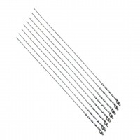 İBİCO C-700 ( CİĞER & DOMATES ) ( İNCE YASSI & BURGULU ) ( 50CM ) METAL MANGAL ŞİŞİ*100X5