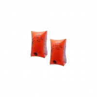 BESTWAY-12409 ( 2PCS SET ) ( TURUNCU YUNUS DESENLİ ) ( BÜYÜK= 32X17CM ) ( 6-12YAŞ ) ÇOCUK DENİZ KOLLUK ( 11-60KG )*24=K